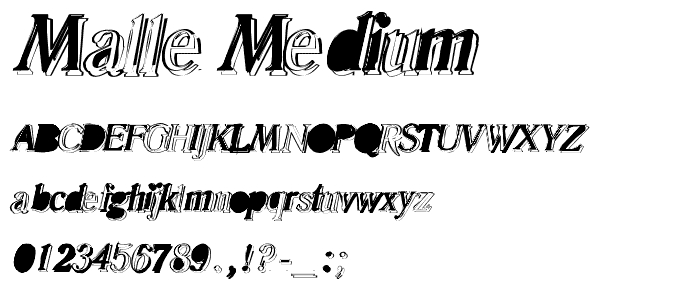 malle Medium font